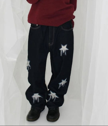 LEATHER STAR DENIM